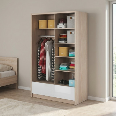 Multifunktionell Regalschränk Regal Stockageschaf 130cm Neie Kleederschaf