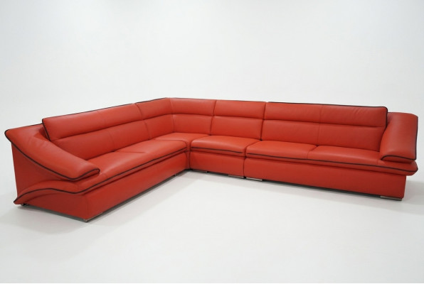 Design Lieder Wunnlandschaft Ecksofa Modern Couch Garnitur Ecke Rout USB + LED