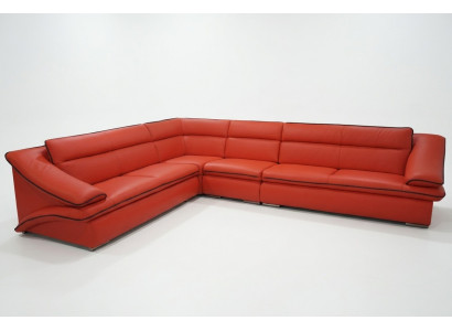 Design Lieder Wunnlandschaft Ecksofa Modern Couch Garnitur Ecke Rout USB + LED