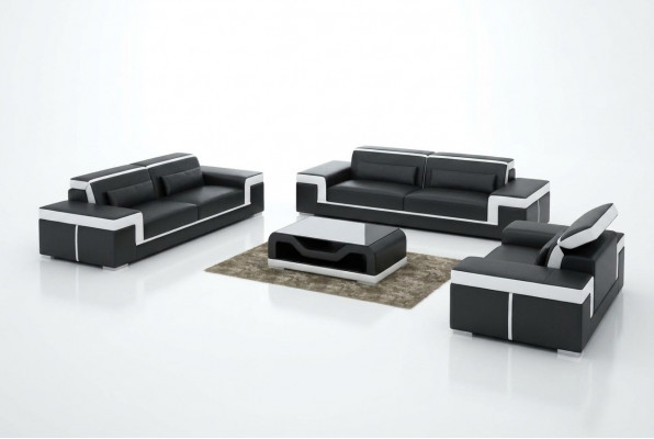 Sofa Garnitur 3+2 Sëtzer Lieder Sofa Couch Polster Garnitur Sofa Garnitur G8020D