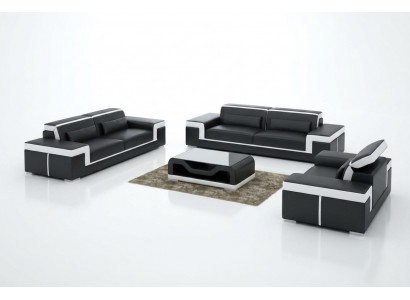 Sofa Garnitur 3+2 Sëtzer Lieder Sofa Couch Polster Garnitur Sofa Garnitur G8020D