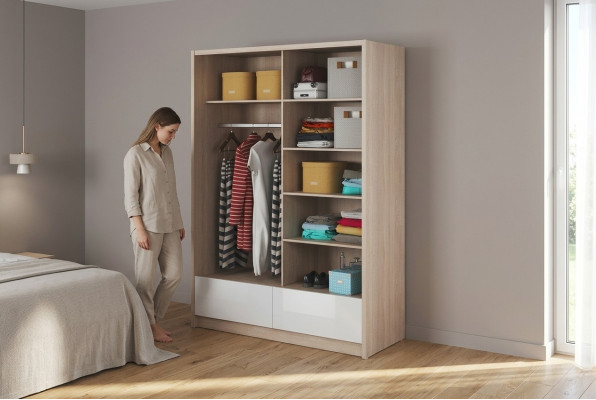  Multifunktionell Regalschränk Regal Aufbewahrungs Kleederschränk 150cm Nei Garderob