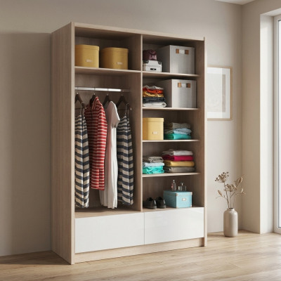  Multifunktionell Regalschränk Regal Aufbewahrungs Kleederschränk 150cm Nei Garderob