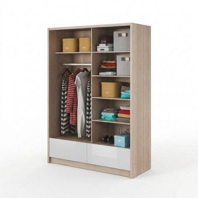  Multifunktionell Regalschränk Regal Aufbewahrungs Kleederschränk 150cm Nei Garderob