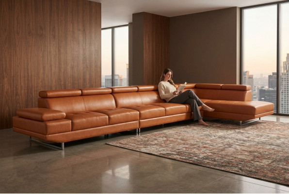 XXL Lounge Dream Canapé Sofa Polster Siège Garnitur Wunnlandschaft Lieder Eck +USB