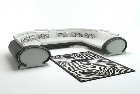 U-fërmeg Couch Sëtzkëssen Eck Lieder Ecksofa Modern Designer Couchë + USB