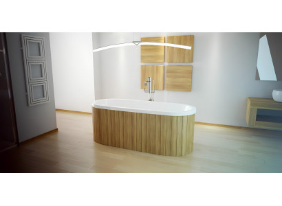 Luxus Buedbidden Rechteckeg Fräistinnend Wanne Buedzëmmer Wannen Acryl Wäissoval