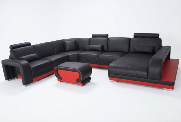 Canapé Eckcanapé Design Gepolstert Eckcouch Wohnlandschaft Eckgarnitur Canapé U-Form +USB