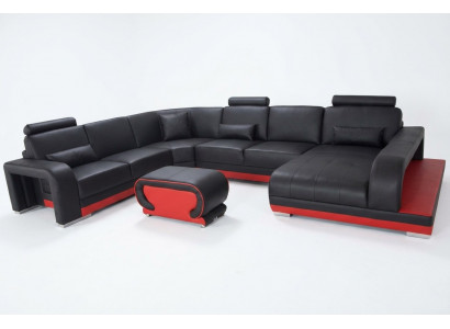 Canapé Eckcanapé Design Gepolstert Eckcouch Wohnlandschaft Eckgarnitur Canapé U-Form +USB