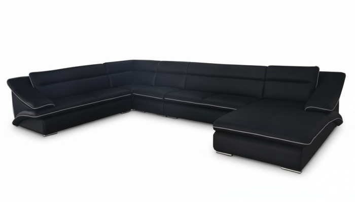 Sofa Ecksofa Design Polster Eckcouch Eckgarnitur Couch U-Form Wunnlandschaft +USB