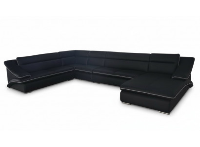 Sofa Ecksofa Design Polster Eckcouch Eckgarnitur Couch U-Form Wunnlandschaft +USB