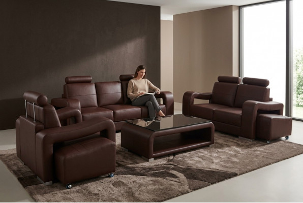 Garnitur Lieder Sofa mat USB Polster Couchen Sofas Luxus Nei Wunnlandschaft 3+2+1