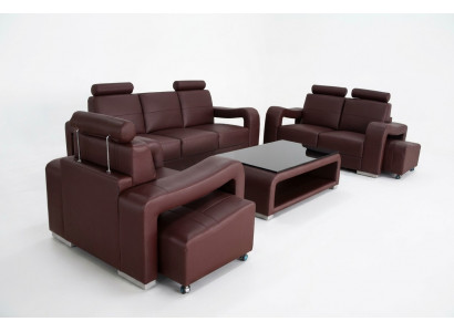 Garnitur Lieder Sofa mat USB Polster Couchen Sofas Luxus Nei Wunnlandschaft 3+2+1
