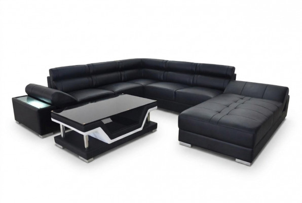 Design Lieder Wunnlandschaft Ecksofa Modern Garnitur Couch Ecker Nei Gro USB