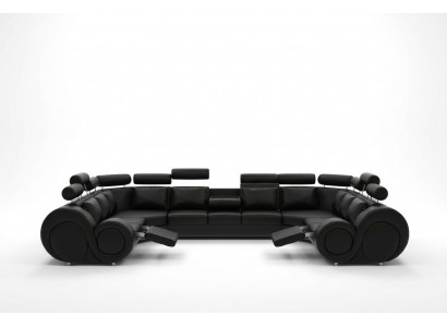 Designer Wunnlandschaft Eckcouch mat USB Couch Sofa Polstersofa Ledersofa Sofas Nei