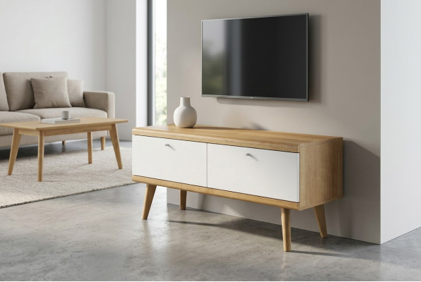 Sideboard RTV PRTV107 Tv Schaf Lowboard Design Holzschaf Schiefer Fernseher