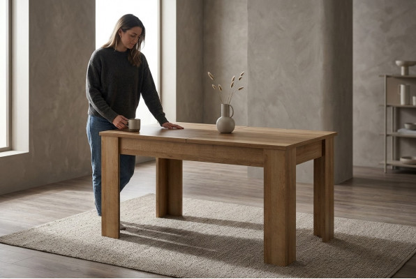 Dësch Moderner Iessdësch Holz Design Holzdësch Wunn Deko Dëscher Iess Zëmmer