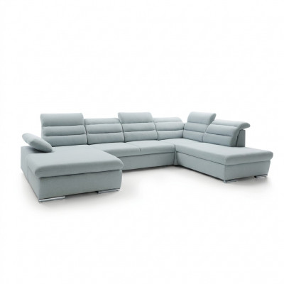 Eckcouch U-Form Couchgarnitur Schloffunktion Wunnlandschaft Sofa Couch Polster