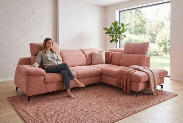 Ecksofa Eckcouch mat Schlofffunktion Couch Wunnlandschaft Canapé Eckgarnitur Canapéëen