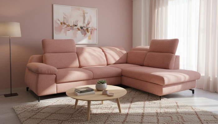 Ecksofa Eckcouch mat Schlofffunktion Couch Wunnlandschaft Canapé Eckgarnitur Canapéëen