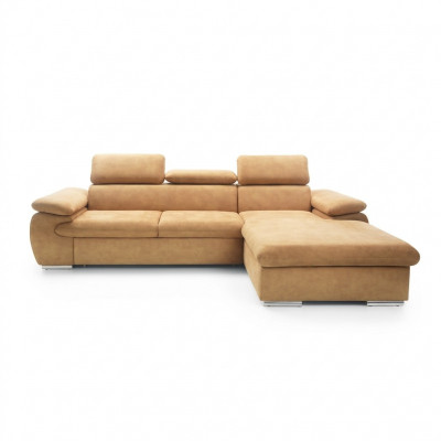 Ecksofa L-Form Schlofstull Ecksofa Eckcouch Bettkësch Sofa Wunnlandschaft Nei