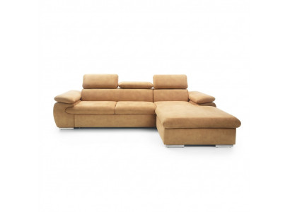 Ecksofa L-Form Schlofstull Ecksofa Eckcouch Bettkësch Sofa Wunnlandschaft Nei