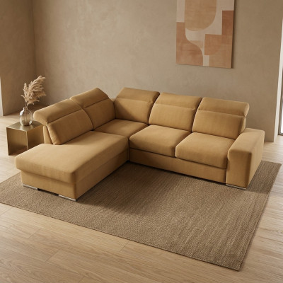 Ecksofa L-Form AVANT Eckcouch mat Schlaffunktion Couch Ecksofa Wunnlandschaft