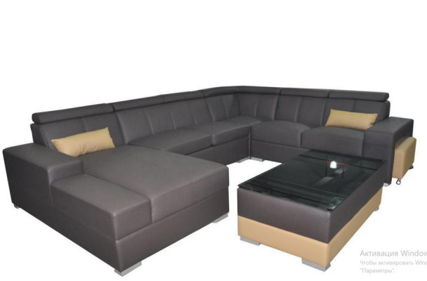 Modern Couch Canapé Ecksofa Sitzeck Lieder Canapé Gepolstert Wunnlandschaft USB