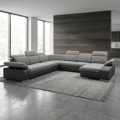 Ecksofa U-Form Eckcouch mat Schloffunktion Ecksofa Wunnlandschaft Sofa Couch Nei