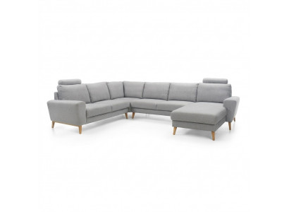 Ecksofa U-Form Schloffunktion Wunnlandschaft Sofa Canapéen Canapéen Eckcanapé