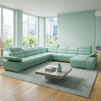 Ecksofa U-Form Eckcouch Schlofffunktion Wunnlandschaft Sofa Couch Sofae Couchen