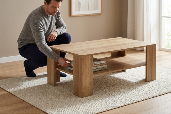 Couchtisch SL103 Couchtischen Dësch Säitentësch Wunnzëmmerdësch Dëscher
