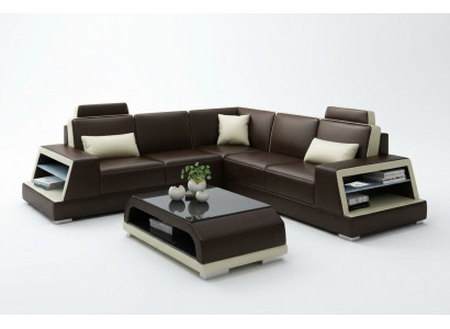 Ecksofa L-Form G8045B Eck Sofa Polstersofa Sëtzeck Lieder Garnitur Modern
