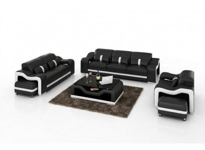 Sofagarnitur Modern Couch Sofa Sëtz 3+1+1 Komplett Garnitur Set Nei Wunnzëmmer