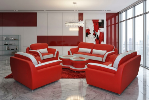 Polstersofa Couchen Sofae Couch Garnitur Design Garniture 4tlg Garniture USB