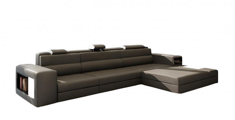 Design Canapé Sofa Canapé Polster Ecksofa Garnitur Wohnlandschaft Lieder Canapé Haid -G