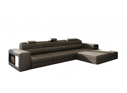 Design Canapé Sofa Canapé Polster Ecksofa Garnitur Wohnlandschaft Lieder Canapé Haid -G