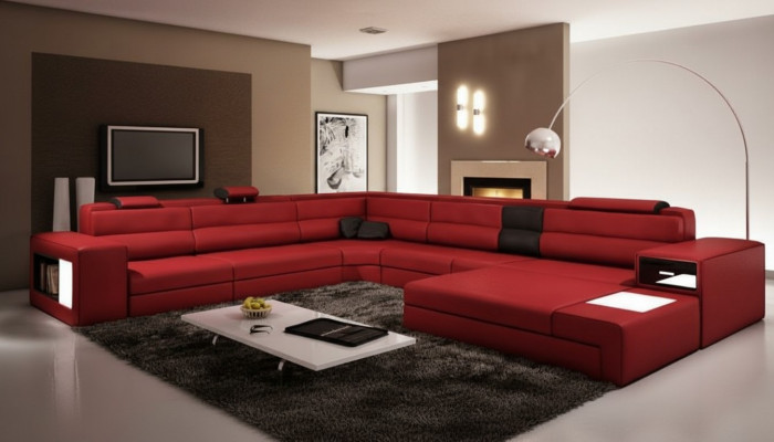 Ecksofa Couch Polstersuite Design Lieder Textil Wunnlandschaft Landau R