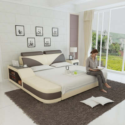Waasserbett Hotel Duebelbett Better Komplett Liederbett, Bett gepolstert Waasser + USB