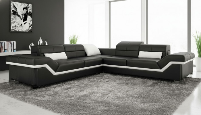 LEDERSOFA XXL WUNNLANDSCHAFT COUCH DESIGN SOFA ECKSOFA ECKCOUCH SOFAGARNITUR NEI