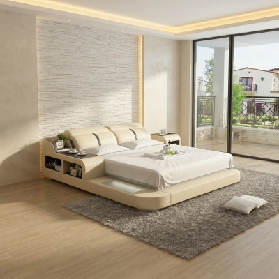 Waasserbett Hotel Duebelbett Better Komplett Liederbett Waasser + USB Polsterbett