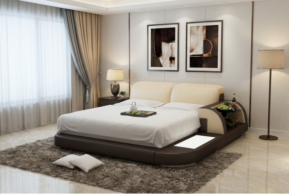 Duebelbett Waasserbett Hotel Better Komplett Liederbett, Bett gepolstert Waasser + USB