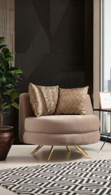 Luxus Design Still Sëtzgeleeënheet Klassesch Stil Design Textil Wunnzëmmer Lounge Nei