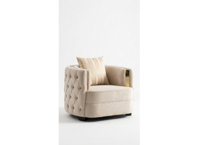 Wunnzëmmer Luxus Sesselen Modern Einsëtzer Design Chesterfield 1er Italien Miwwelen