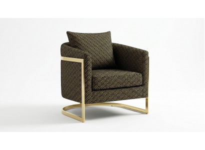 Design Sëtz Luxus Klassesch Modern Lehn Textil 1 Sëtzer Miwwel Einsitzer Sofa
