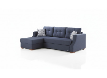 Designer Sofa mat Schloffunktion Bettschacht Sofa Ecksofa Couch L-Form.