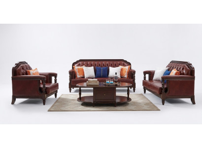 Design Sofagarnitur 3+2+1 Sëtzer Set Sofa Polster Couchen Canapé Modern