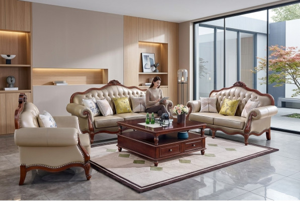 Sofagarnitur 3+2+1 Sëtzer Set Design Sofas Polster Couchen Modern