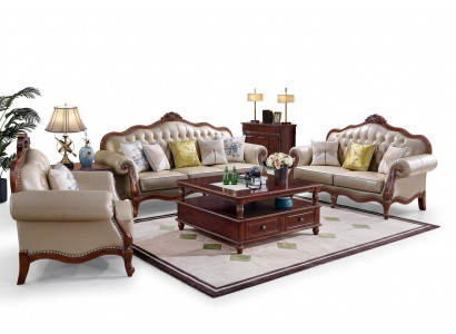 Sofagarnitur 3+2+1 Sëtzer Set Design Sofas Polster Couchen Modern