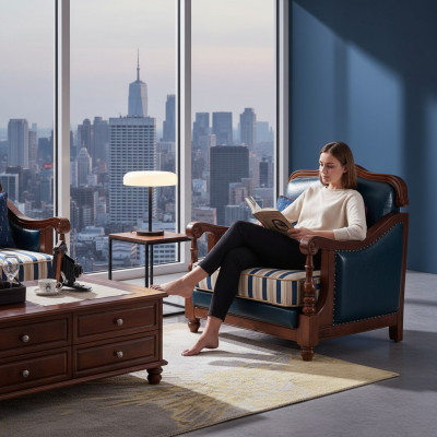 Design Liederfauteuil Wunnzëmmer Lounge Luxus Stull Design Miwwelen Blo